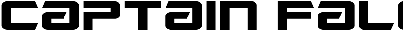 Captain Falcon Spaced Regular font