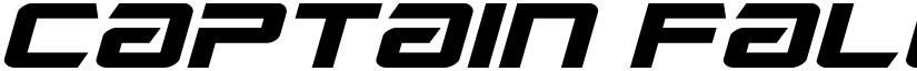 Captain Falcon Spaced Italic Regular font