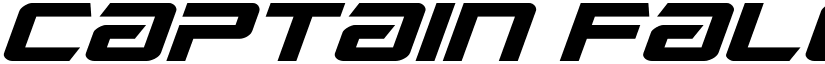Captain Falcon Super-Italic Regular font