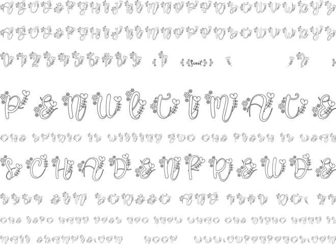 Alissa Monogram font preview