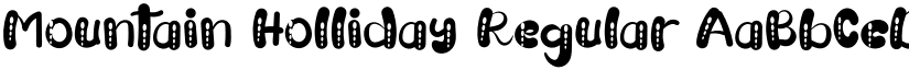 Mountain Holliday Regular font