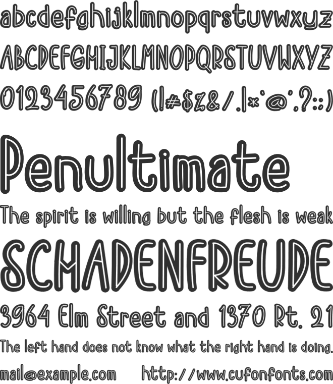 Homesweet font preview