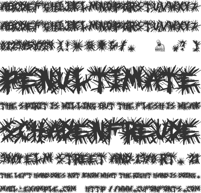 Black Metal Church font preview