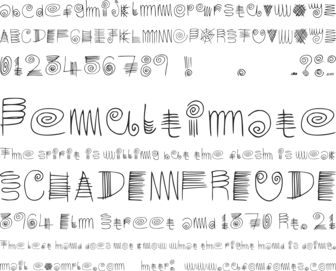 Ladder Writing font preview