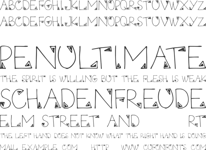 Myethnic font preview