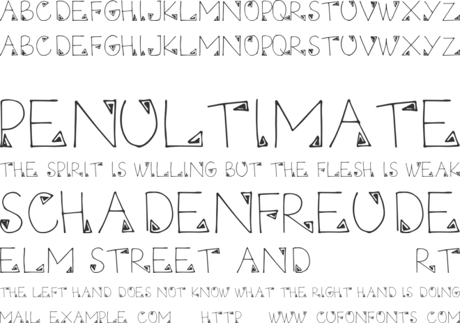 Myethnic font preview