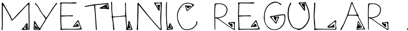 Myethnic Regular font