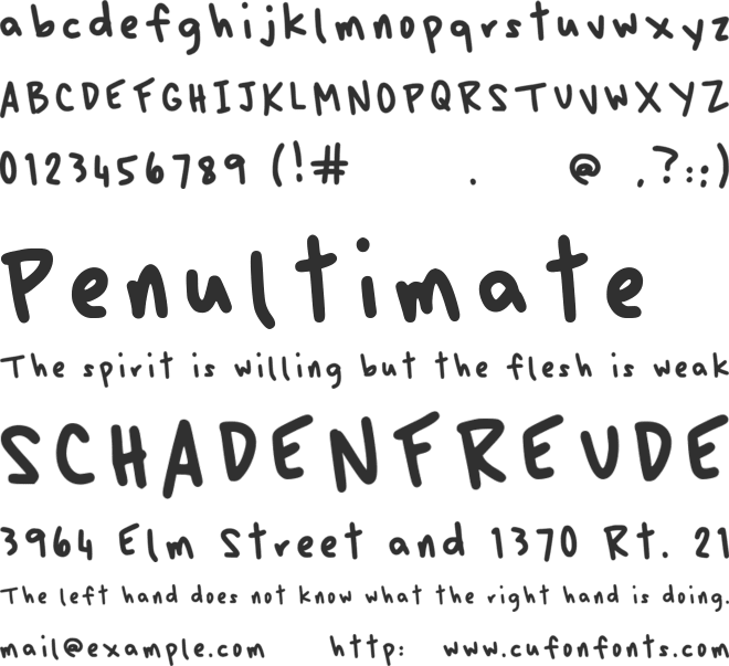Real font preview