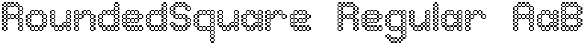 RoundedSquare Regular font