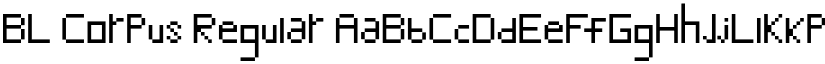 BL Corpus Regular font