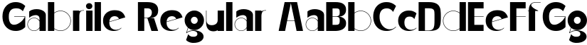 Gabrile Regular font