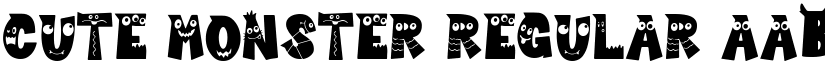Cute Monster Regular font