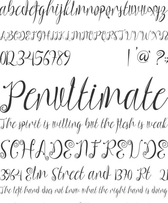 Summer Sugar font preview