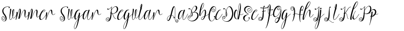 Summer Sugar Regular font