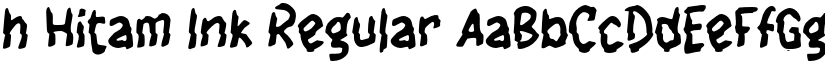 h Hitam Ink Regular font