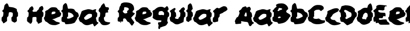 h Hebat Regular font