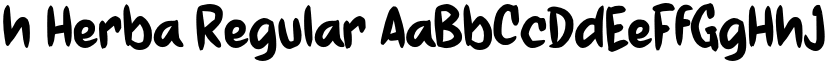h Herba Regular font
