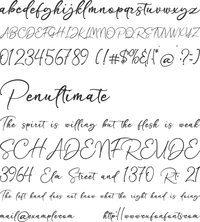 RastaMasta font preview
