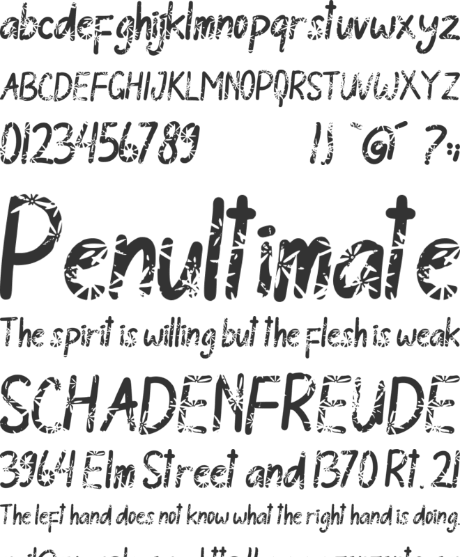 Summer Squash font preview