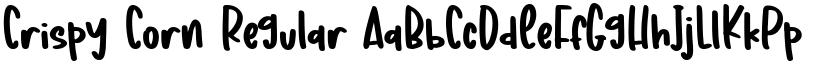 Crispy Corn Regular font
