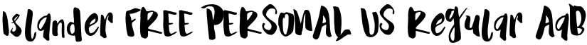 Islander FREE PERSONAL US Regular font