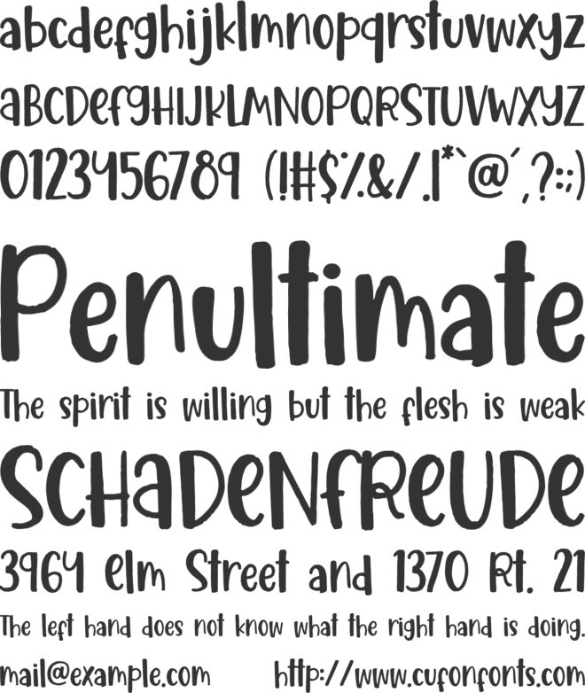 Cookie Crisp font preview