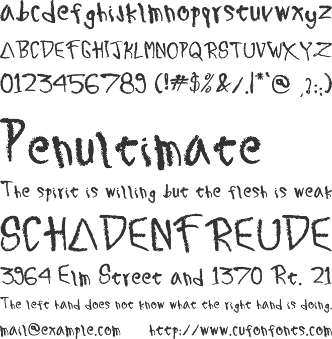 Harder FREE PERSONAL US font preview