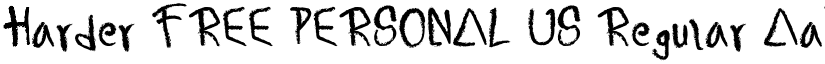 Harder FREE PERSONAL US font download