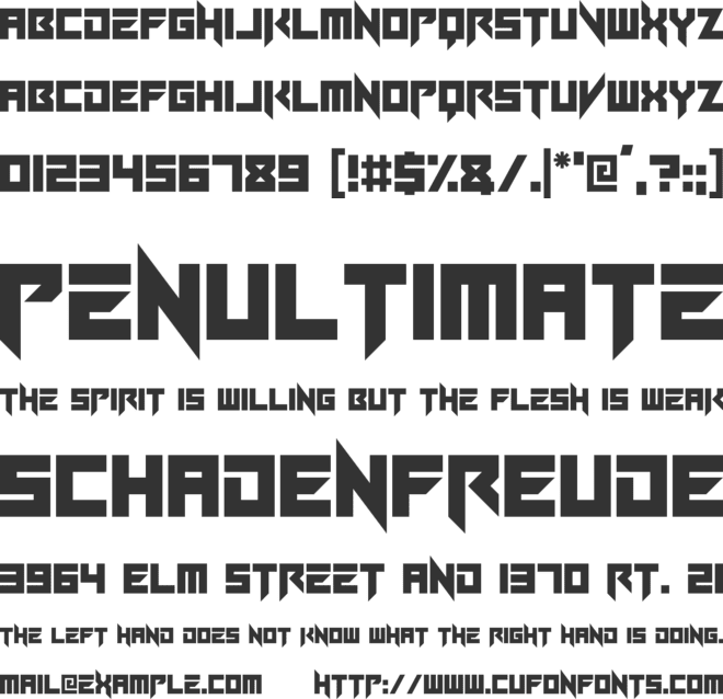 Neon Energy x font preview