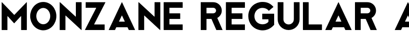 Monzane Regular font