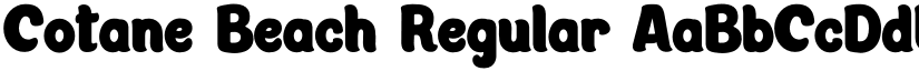 Cotane Beach Regular font