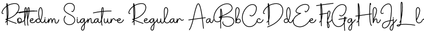 Rottedim Signature Regular font