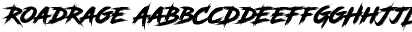RoadRage font