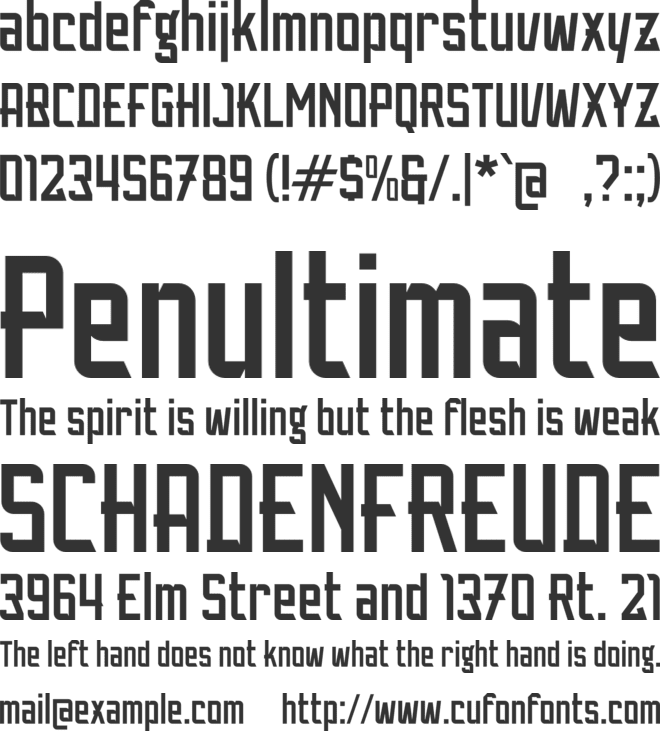 h Hukum font preview