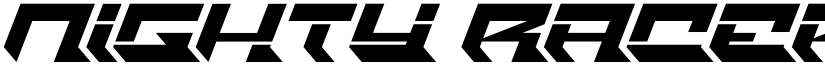 Nighty Racer Regular font