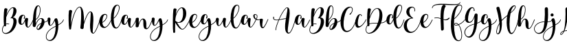 Baby Melany Regular font