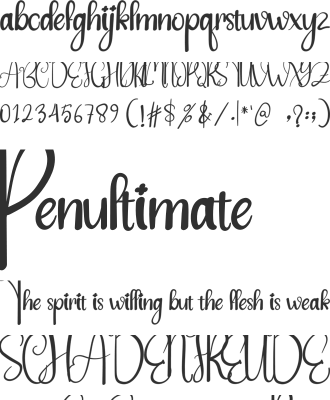 Beef Steak font preview