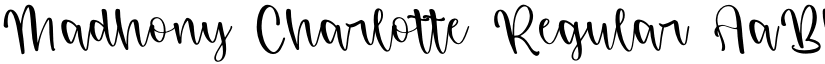 Madhony Charlotte Regular font