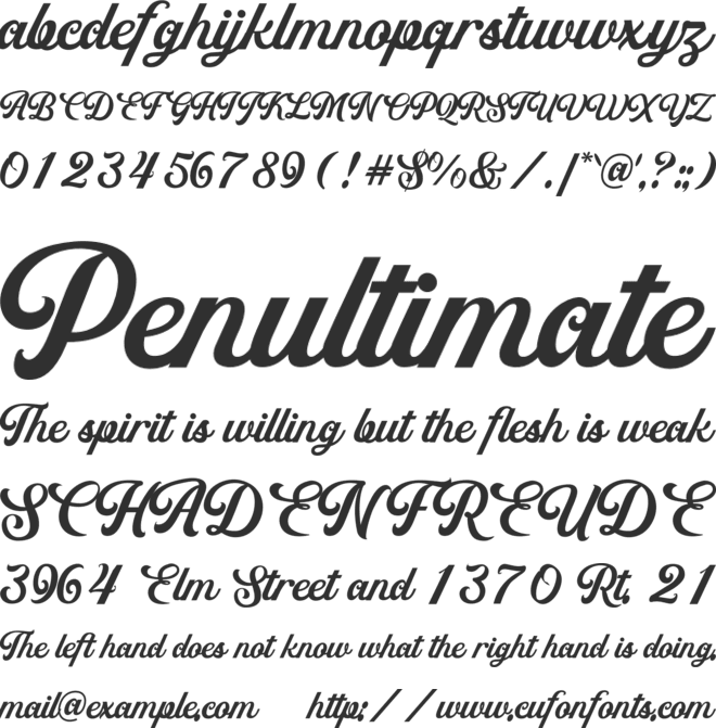Retroville font preview