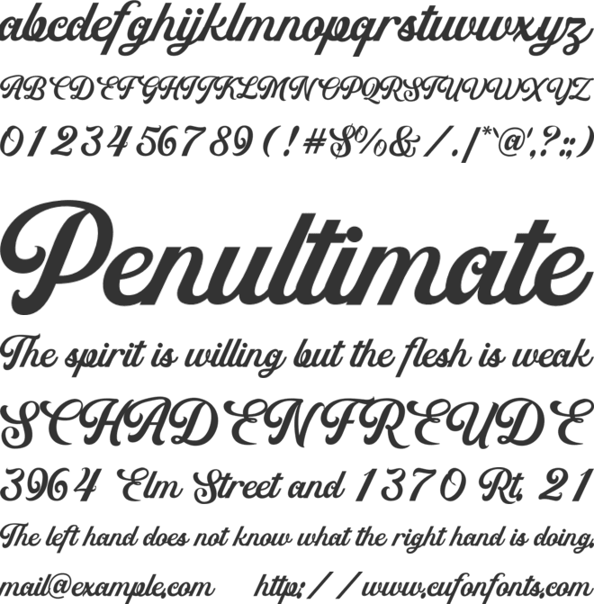 Retroville font preview