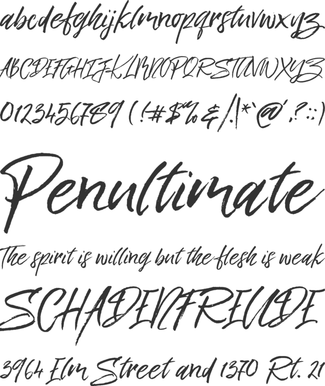 Kick Hornet FREE PERSONAL US font preview