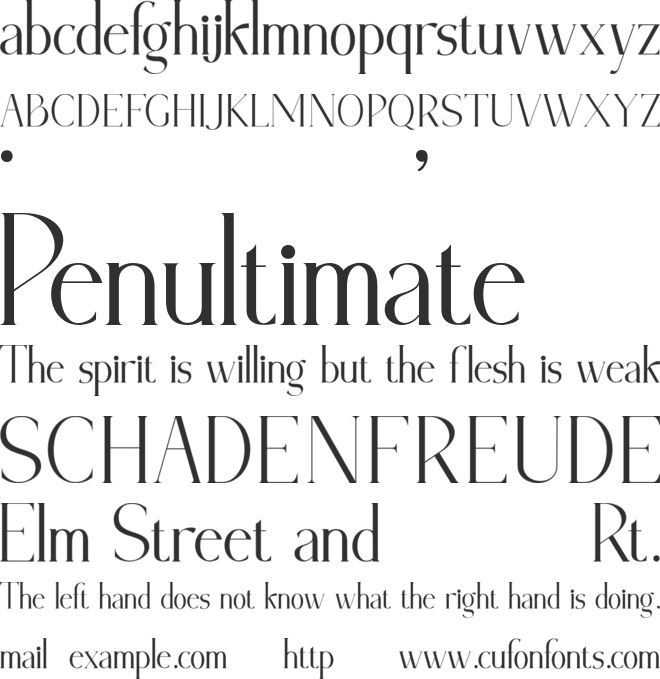 Beamont font preview