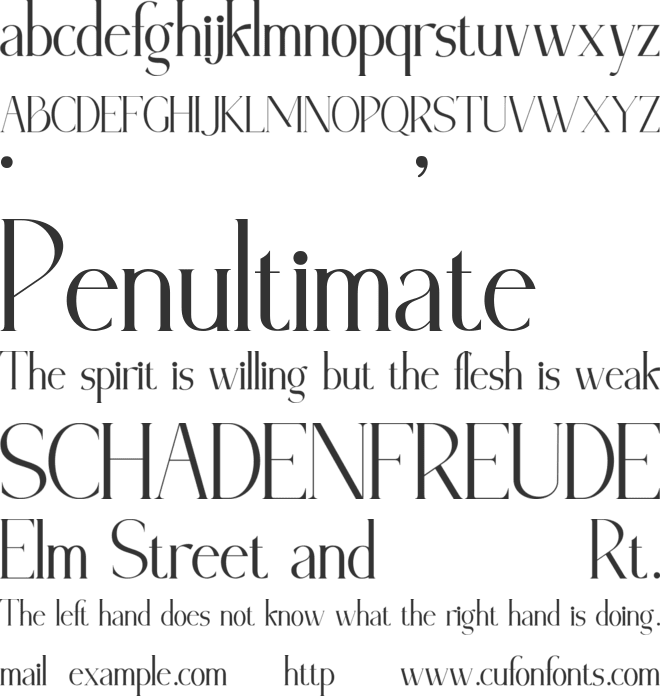 Beamont font preview