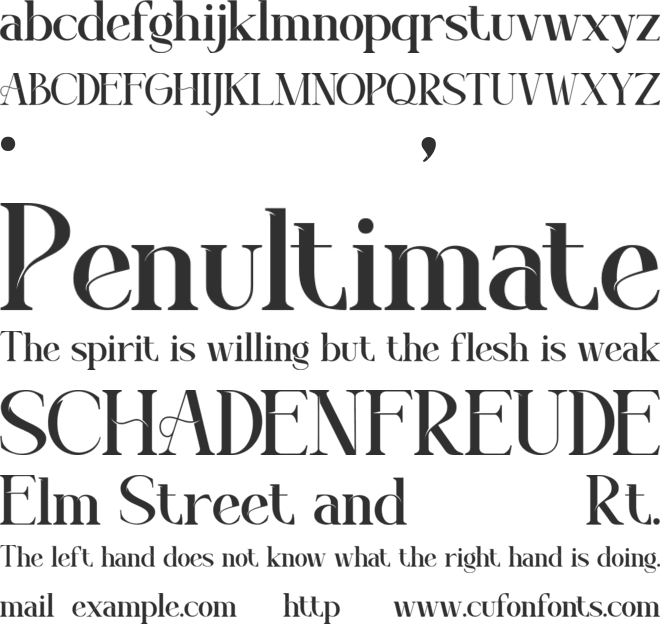 Forseti font preview