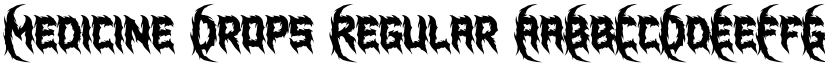 Medicine Drops Regular font