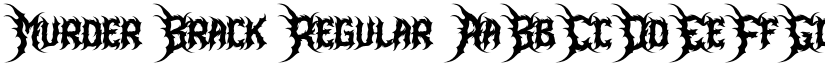 Murder Brack Regular font