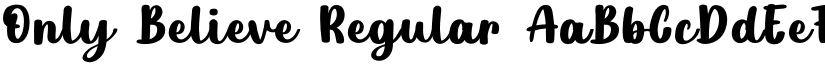 Only Believe Regular font