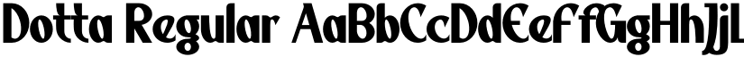 Dotta Regular font