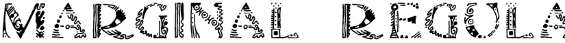 Marginal Regular font