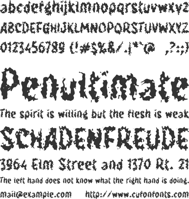 h Hyenafish font preview